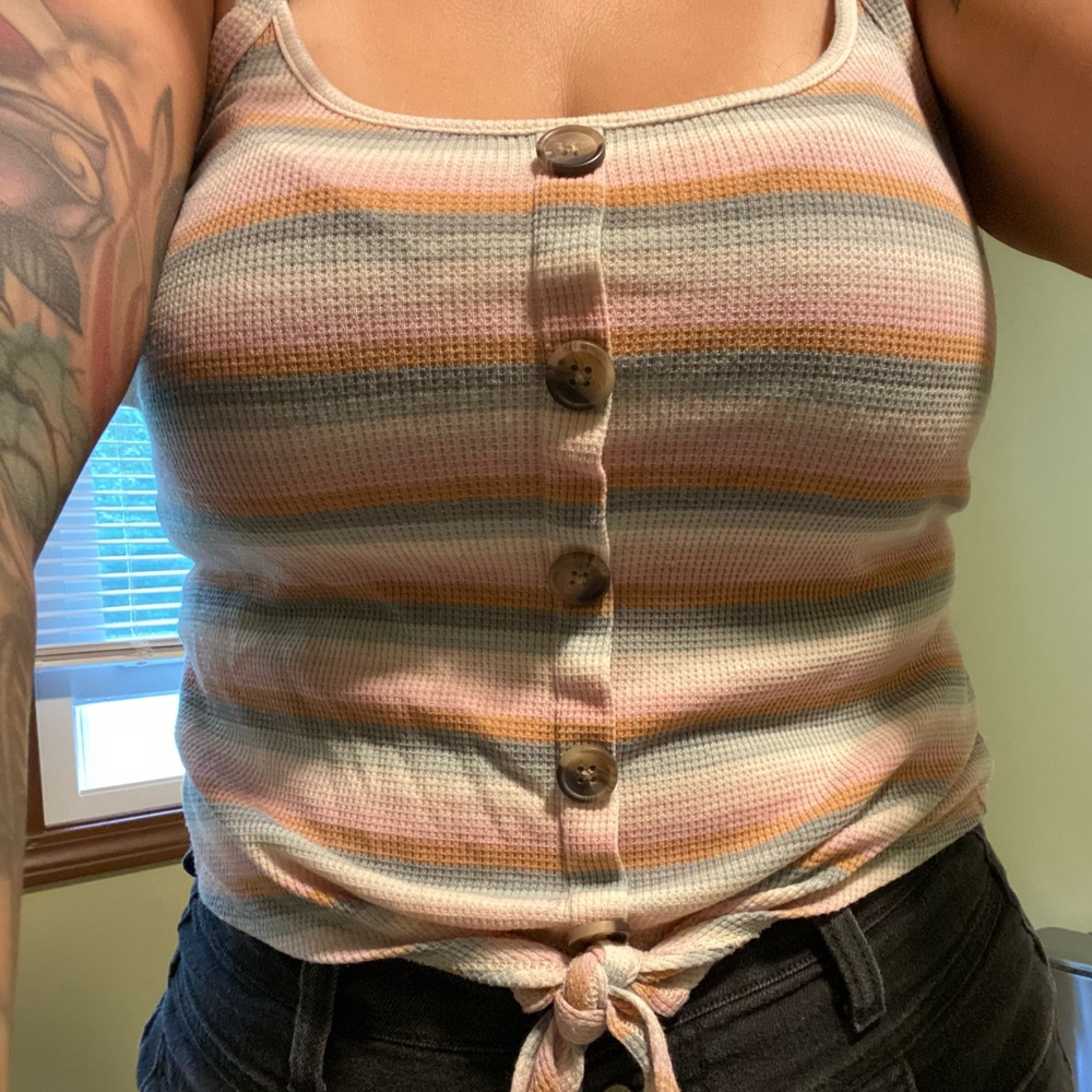Multicolored striped tanktop